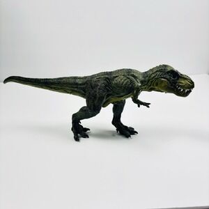 Running Green Tyrannosaurus T-REX Realistic Papo Dinosaur Figurine Moving Jaw